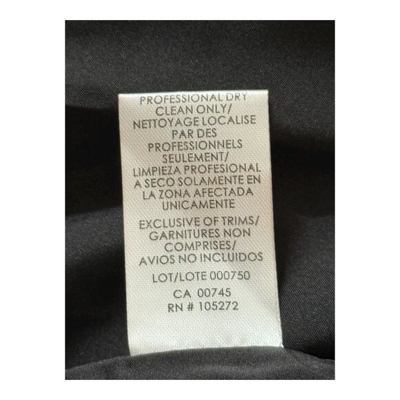 Kay Unger Izzy off the shoulder Midi dress black size 6 DEFECT - Picture 7 of 8